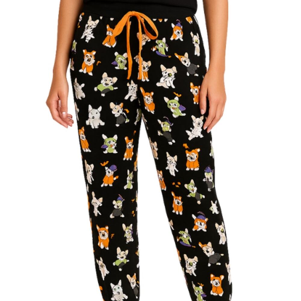 Pillow Talk Halloween Dog Print Pajama Pants – New with Tags (Size M)